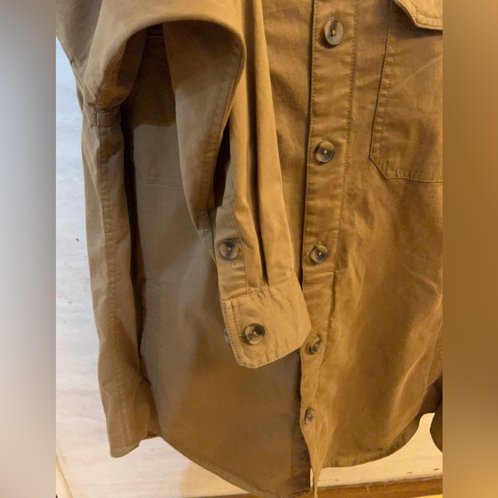 Denim & Flower by Ricky Singh khaki field jacket or utility overshirt - Picture 4 of 9
